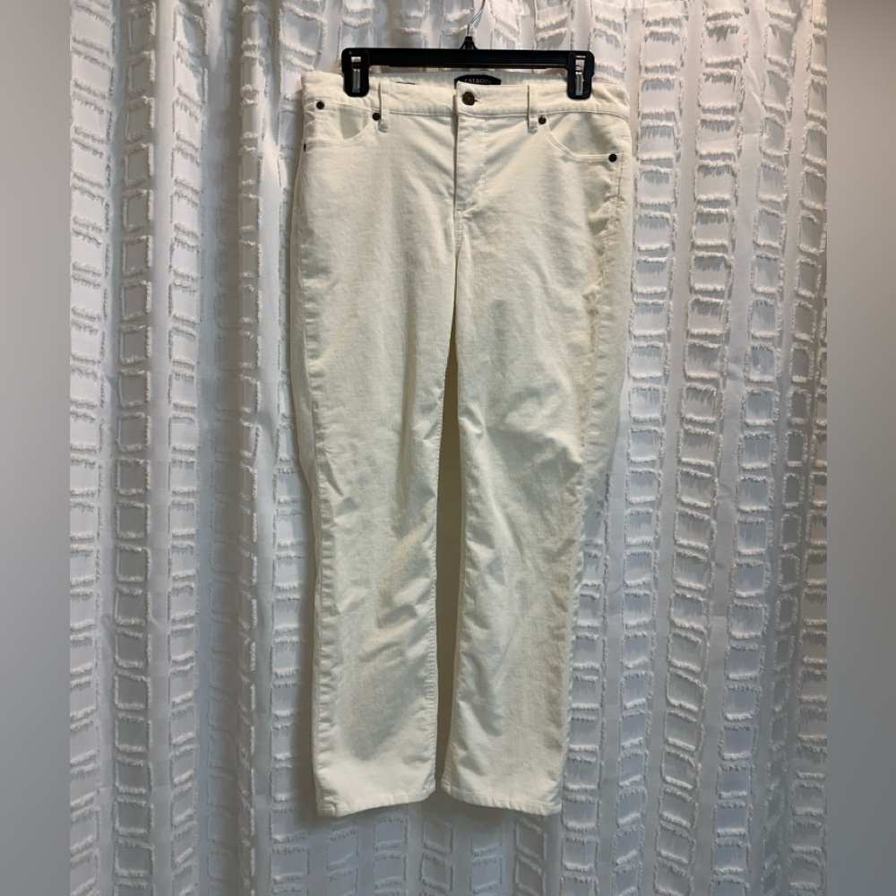 Talbots Ivory Corduroy Pants